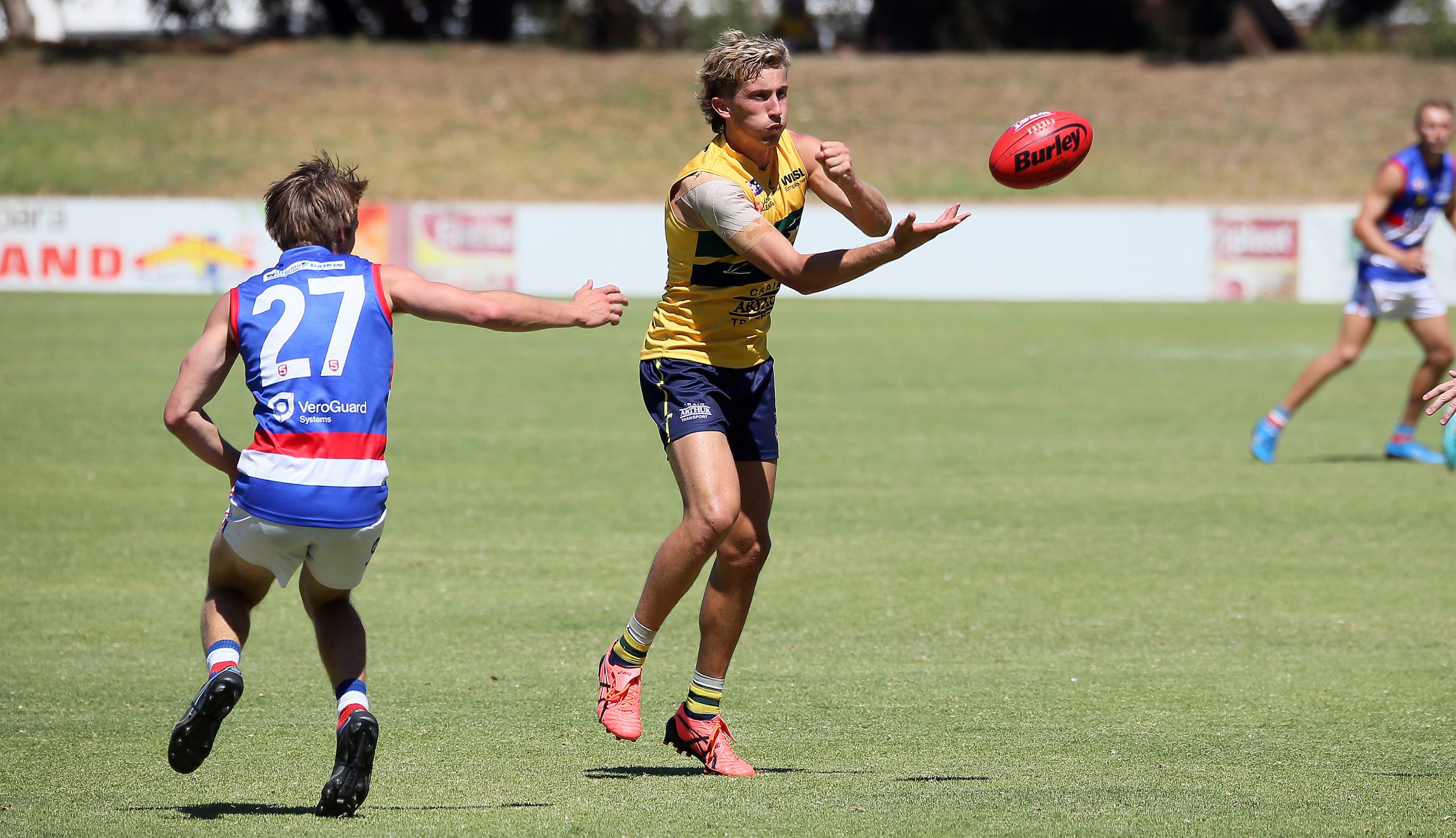 Woodville West Torrens midfielder Kobe Mutch is back and ready for another season. PICTURE: PETER ARGENT