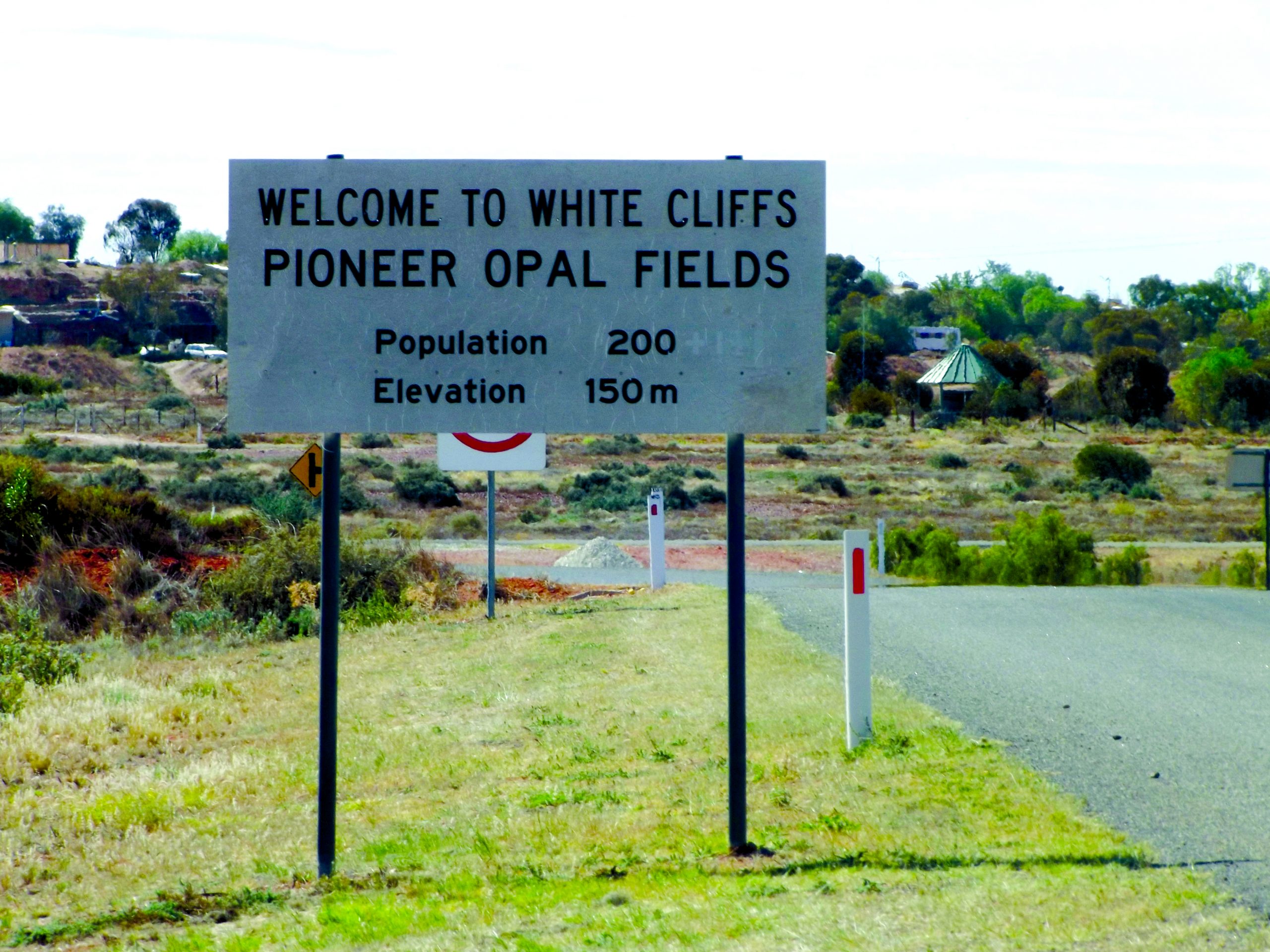 White Cliff’s welcome sign. PICTURE: BT ARCHIVES