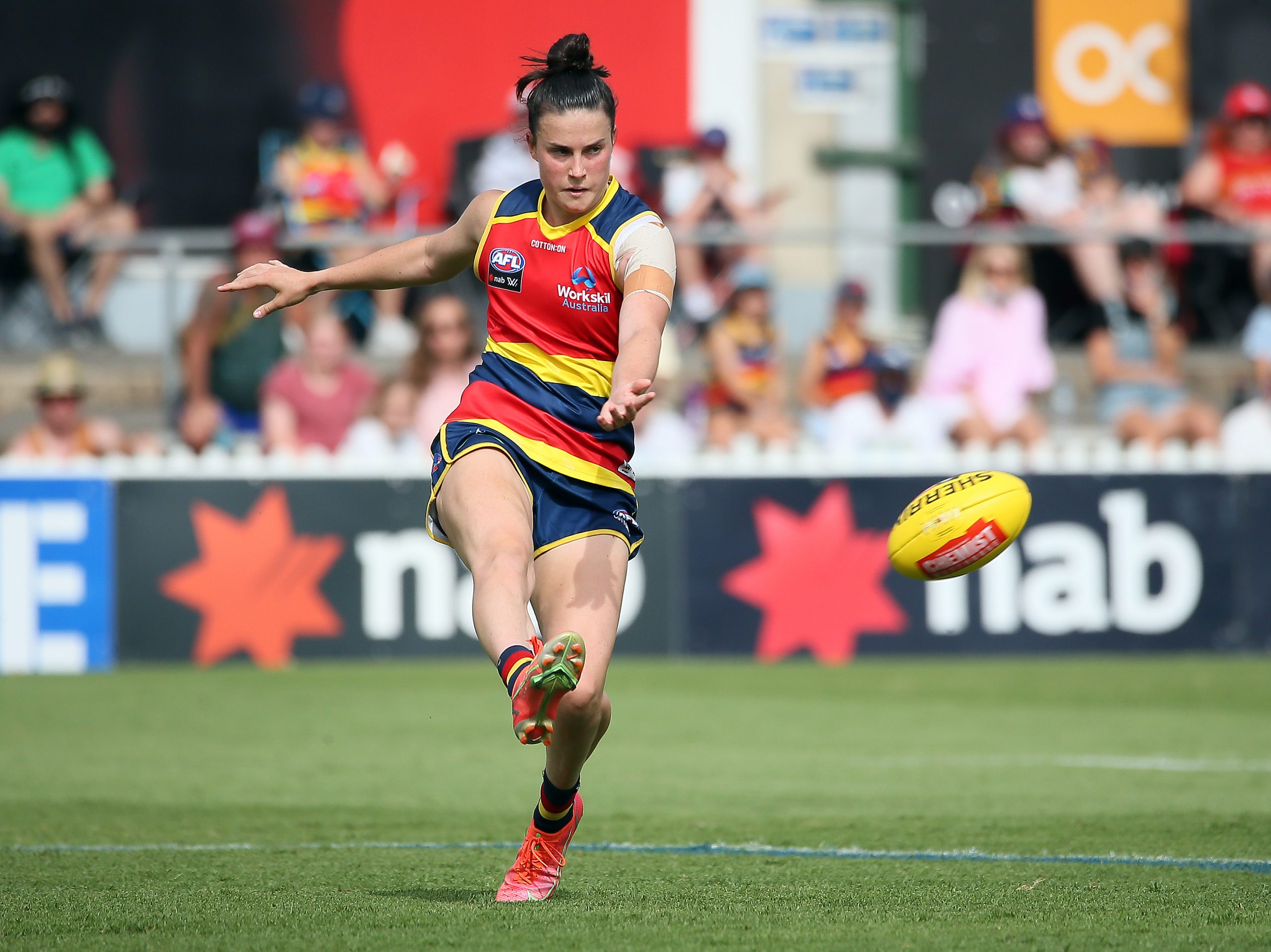 Eloise “EJ” Jones makes her third AFLW Grand Final appearance. PICTURE: PETER ARGENT