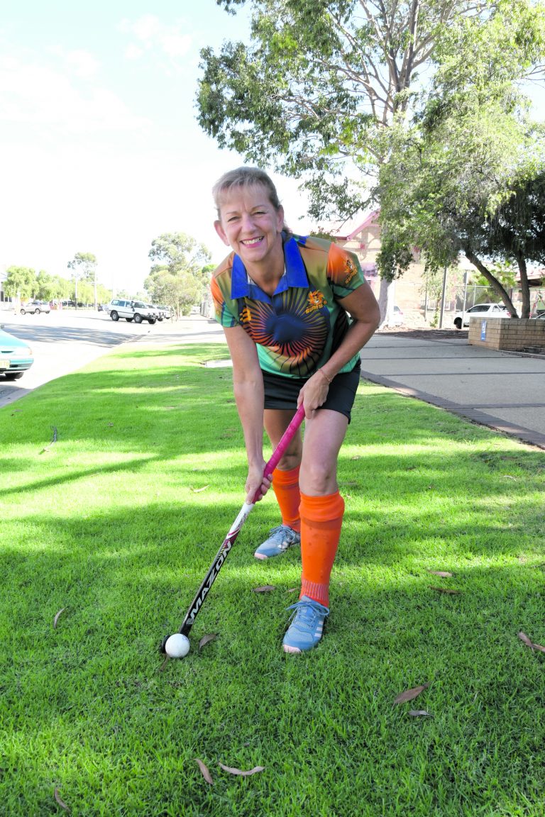 Donna-Lee’s all geared up for the SA hockey trails.