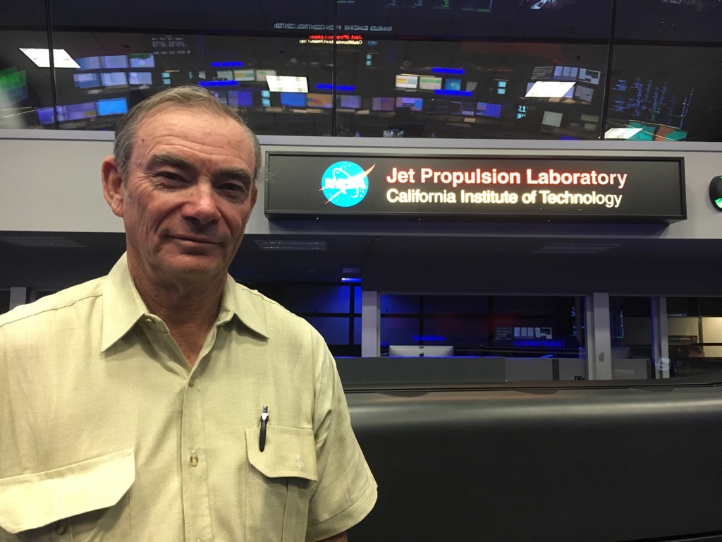 ASTRONOMY MEDAL 1-Broken Hill astronomer, Trevor Barry, at NASA's Jet Propulsion Laboratory. Photo Supplied