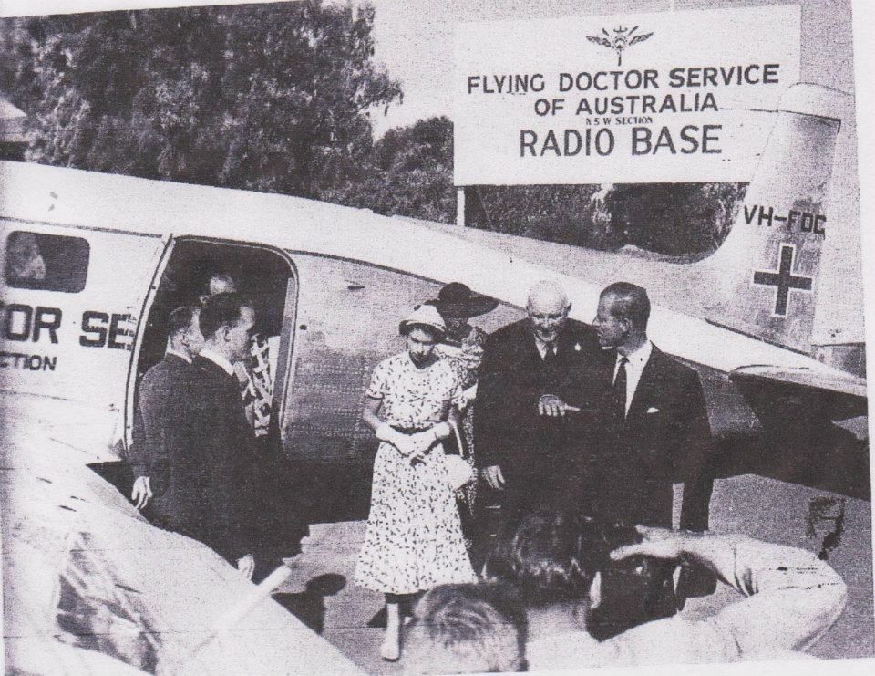 Following the Queen and Duke’s visit to the Flying Doctor Service, the Queen granted royal patronage, and it became the Royal Flying doctor Service of Australia.PICTURE: RFDS AUSTRALIA