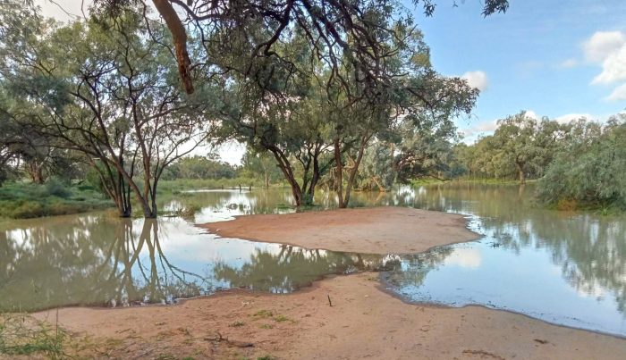 The river breaks the bank in Menindee.PICTURE: SUPPLIED