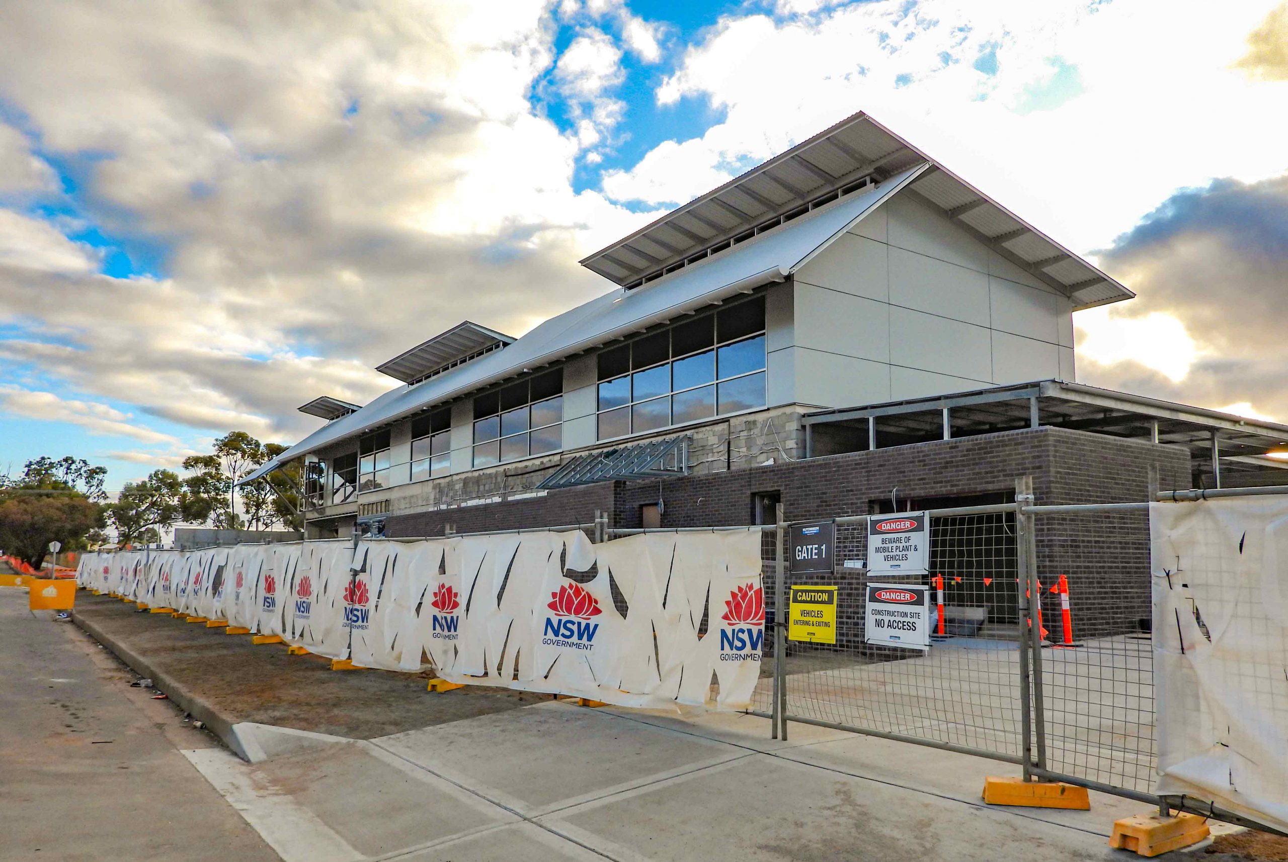 Broken Hill’s new police station is progressing well. PICTURE: ANDREW LODIONG