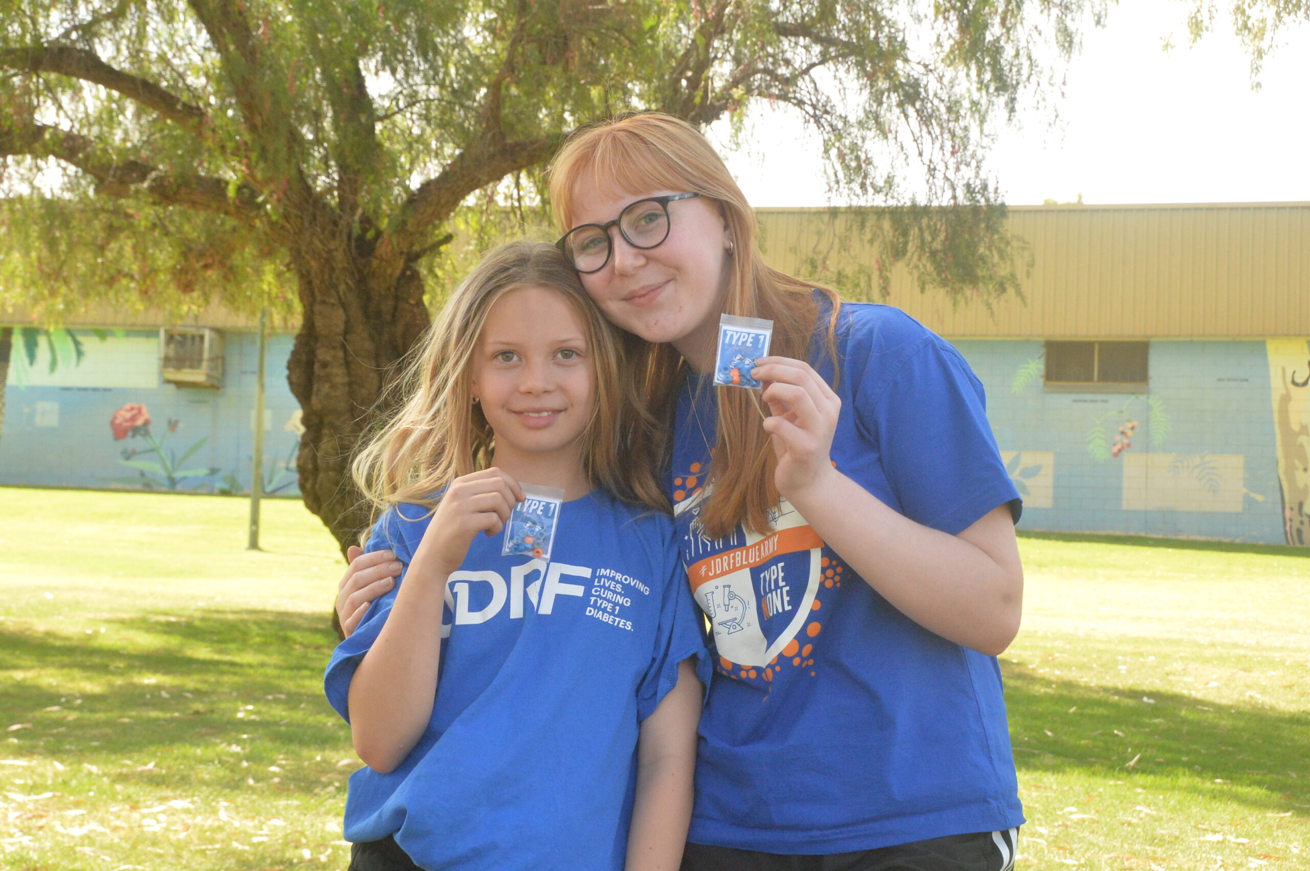 Augie Keenan and Abbie Jane for the JDRF Type 1 Shoelace Project