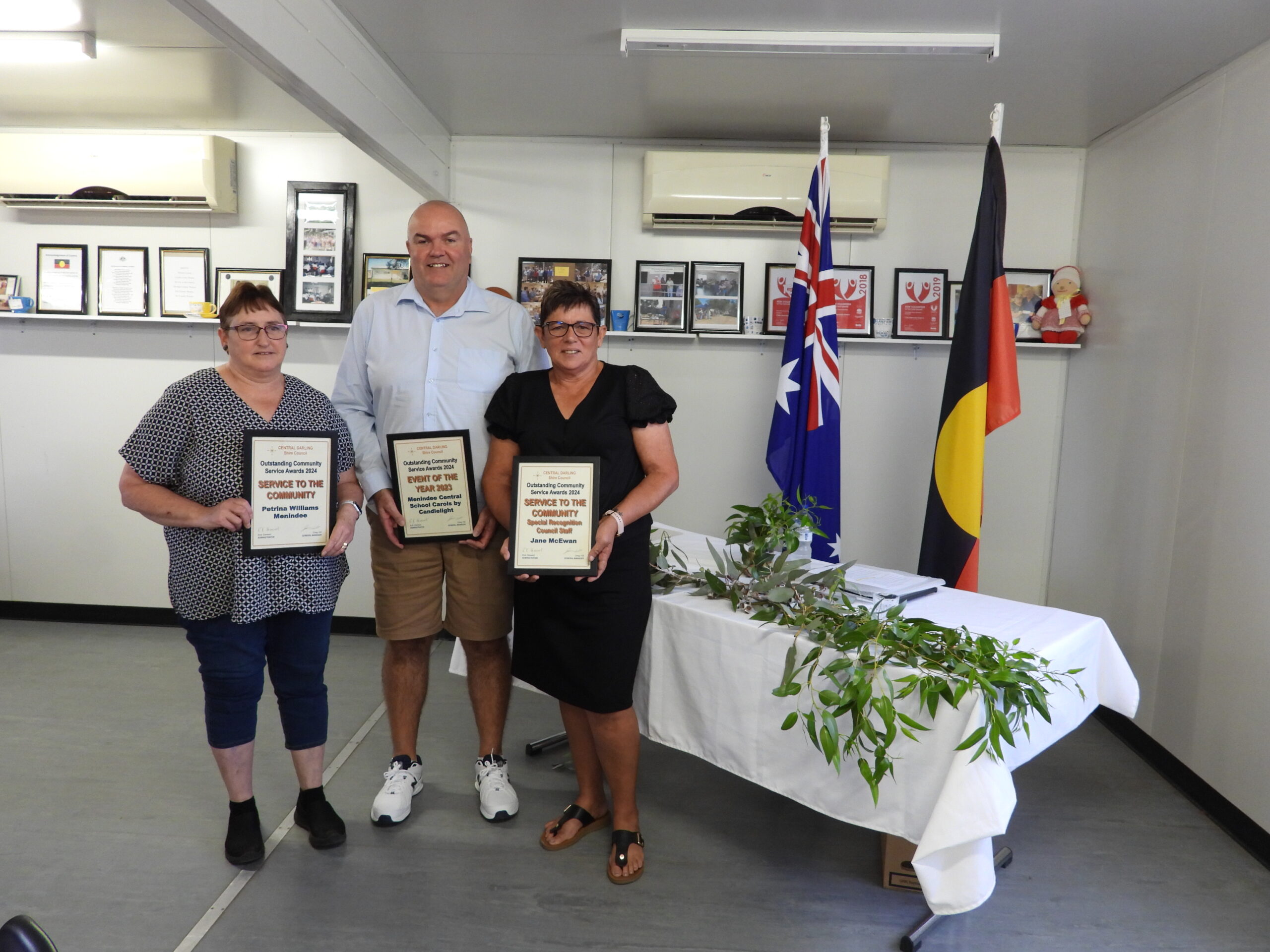 Menindee's Australia Day Ceremony Award Recipients
