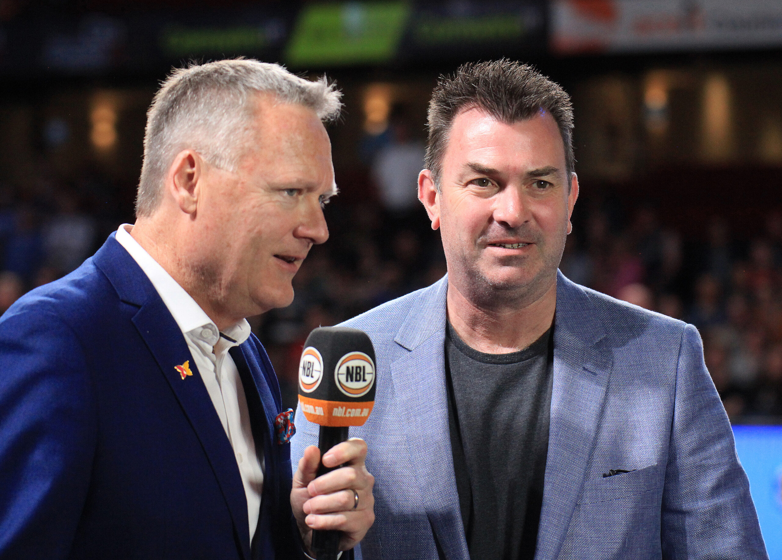 John casey interviewing current 36ers coach Scott Ninnis back in 2019