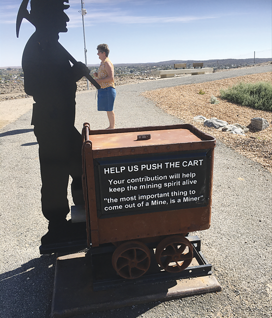 Mining Donations Box atop the Line of Lode in Broken Hill