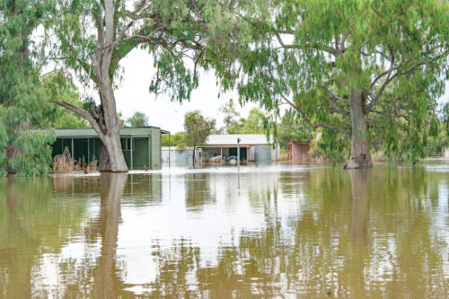 Flooding in Menindee from February 2023