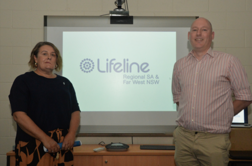 Sam Maiden and Dr Robert Martin of Lifeline Regional SA & Far West NSW